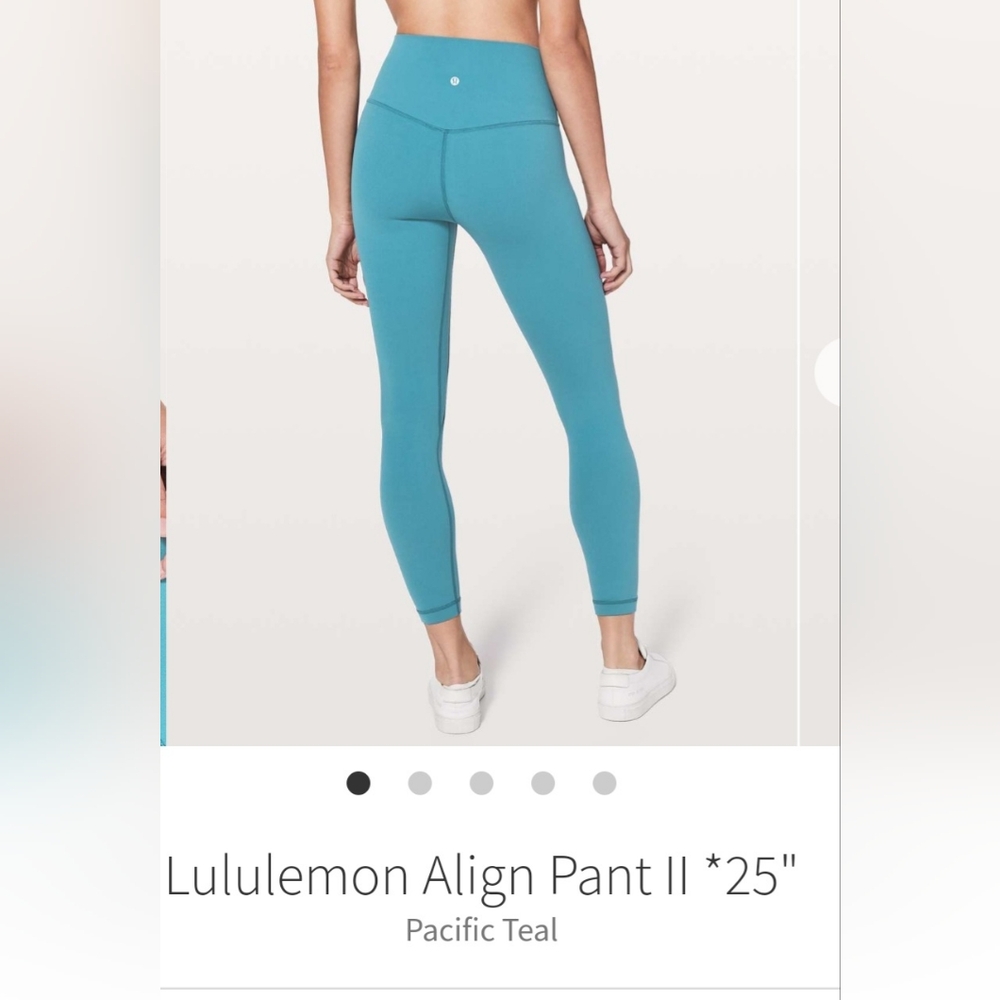 RARE NWT 🍋Lululemon🍋 Align Leggings Pacific Teal Size 2